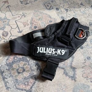 XL Julius-K9 Black Dog Harness